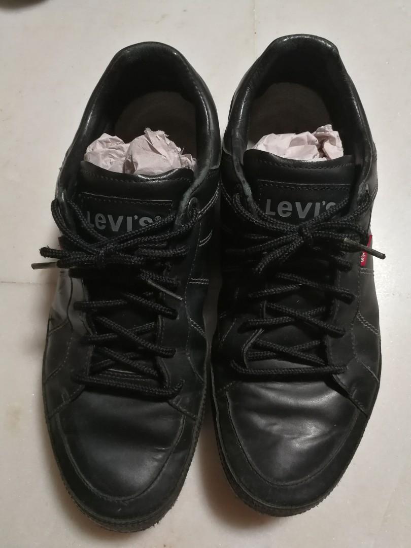 Mens black levi best sale shoes