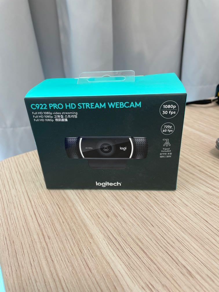 LOGITECH C922 PRO HD STREAM WEBCAM, 電腦＆ 平板電腦, 電腦周邊產品 
