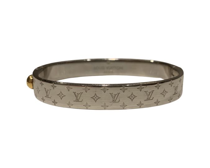 A Limited Edition Louis Vuitton Cuff Nanogram Bangle Bracelet, Boxed