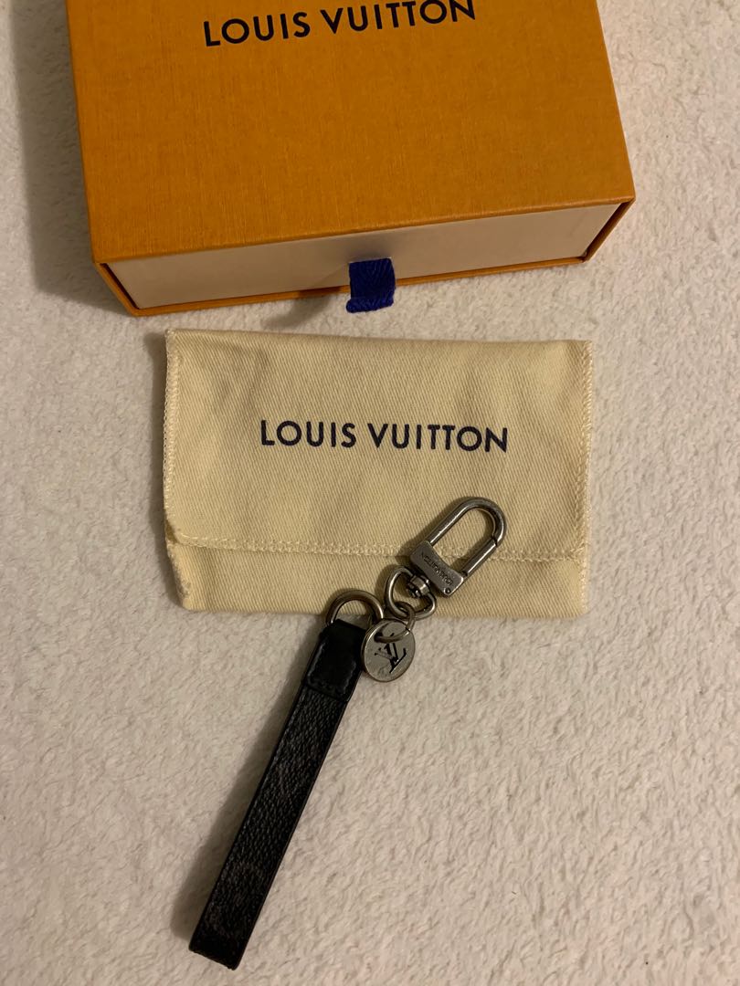 Shop Louis Vuitton Dragonne Bag Charm & Key Holder (BIJOU DE SAC ET  PORTE-CLES DRAGONNE, M61950, MONOGRAM ECLIPSE WRIST STRAP, BAG CHARM AND KEY  RING) by Mikrie
