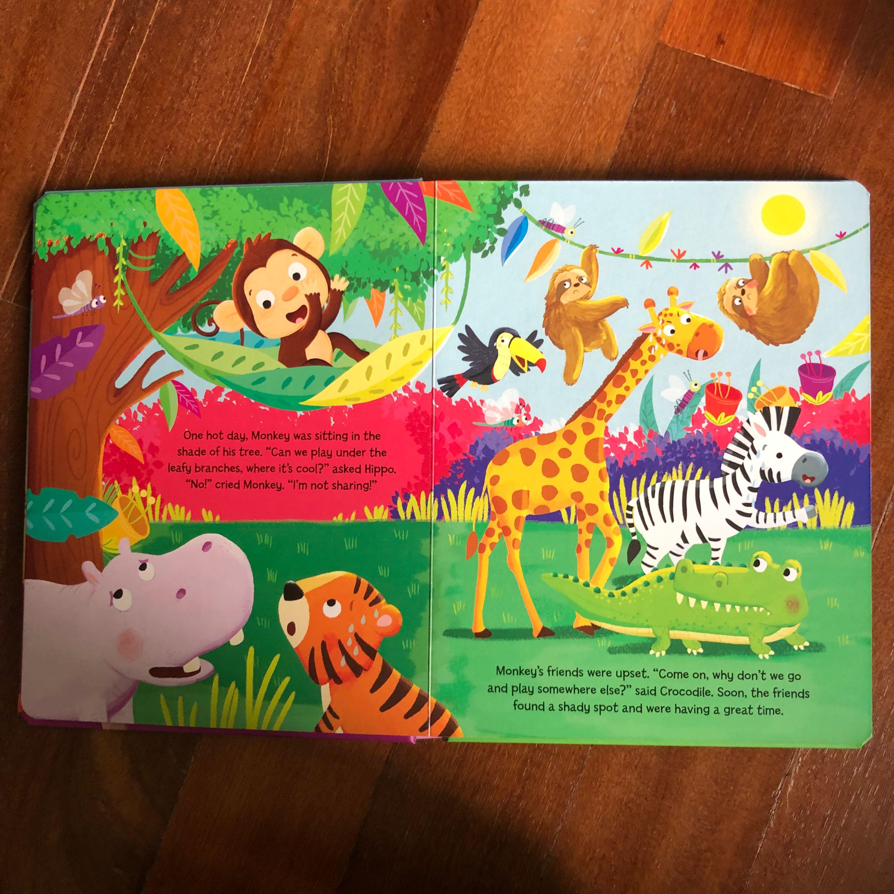 New! Make your own jungle animal Baby Children Kid Toddler Press Out and  Play Early Learning Reader Story Board Book Storybook that teach baby about  sharing, Babies & Kids, Infant Playtime on