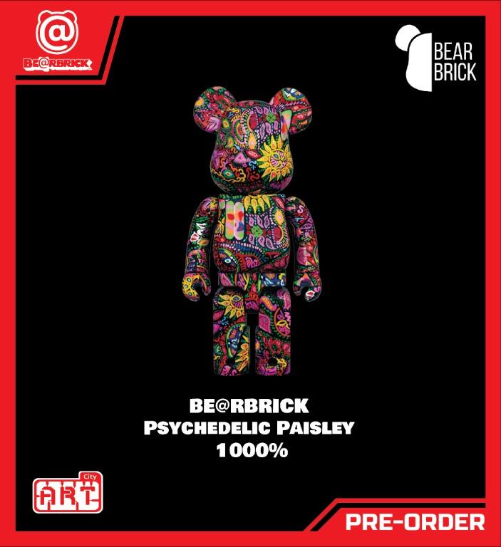 Medicom - Bearbrick - Psychedelic Paisley - 1000%, Hobbies & Toys