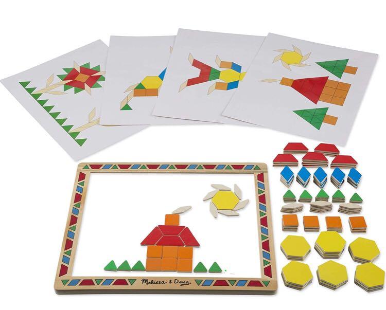 Melissa And Doug Magnetic Pattern Block Kit Hobbies Toys Toys Melissa and doug magnetic pattern block kit hobbies toys toys
