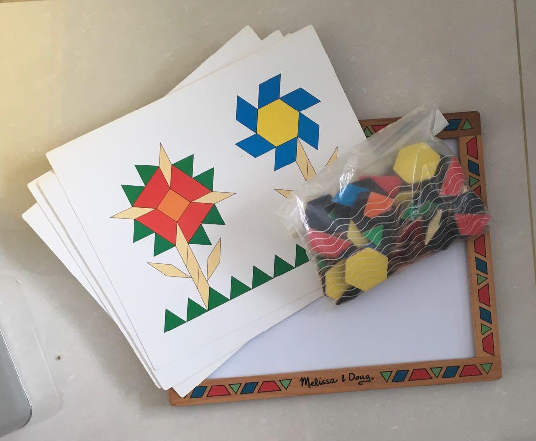 Melissa And Doug Magnetic Pattern Block Kit Hobbies Toys Toys Melissa and doug magnetic pattern block kit hobbies toys toys