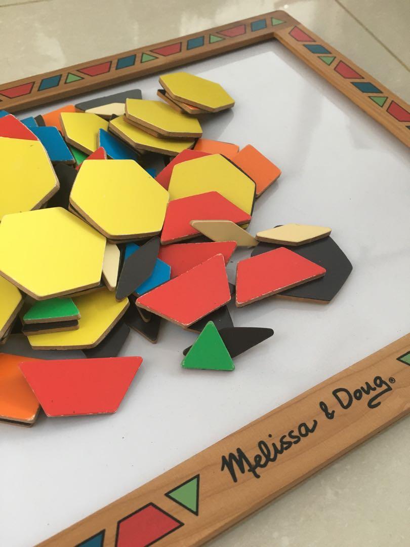 Melissa And Doug Magnetic Pattern Block Kit Hobbies Toys Toys Melissa and doug magnetic pattern block kit hobbies toys toys