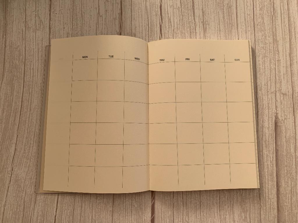 Muji Undated Planner, Hobbies & Toys, Stationary & Craft, Stationery