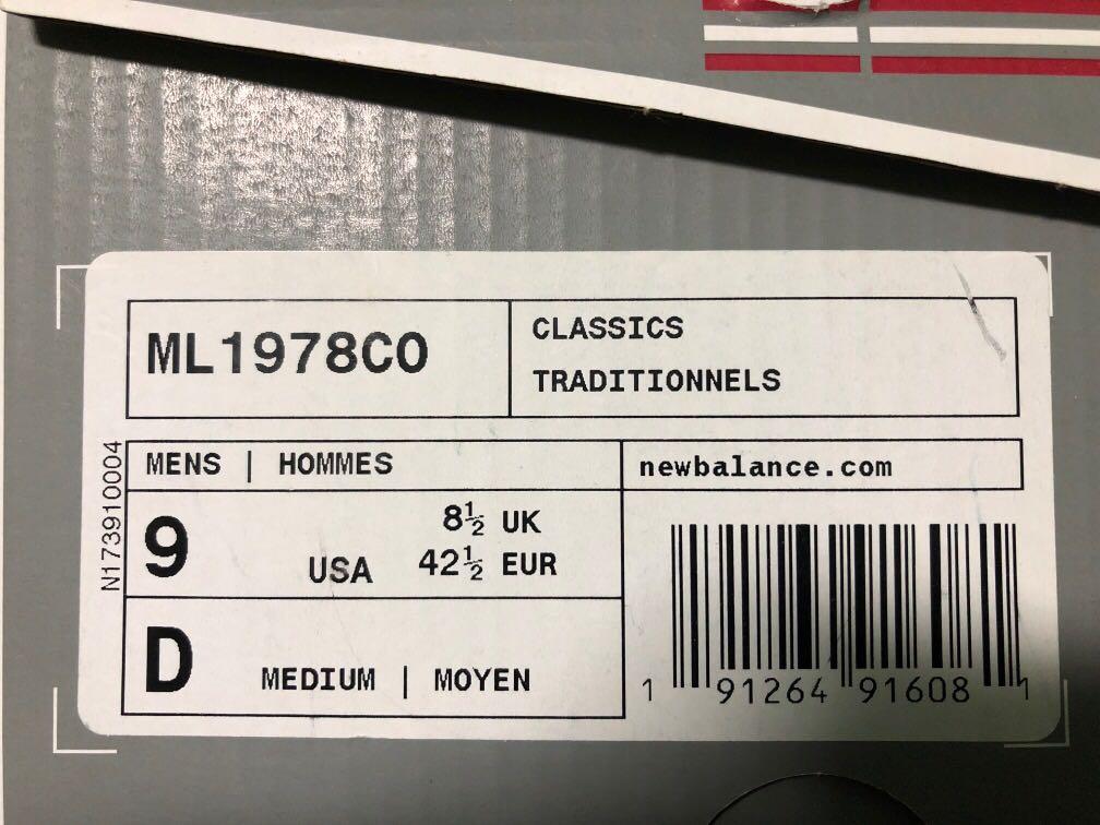 New Balance 1978 Classic sneaker white/grey ML1978CO MADE IN USA, Men's  Fashion, Footwear, Sneakers on Carousell