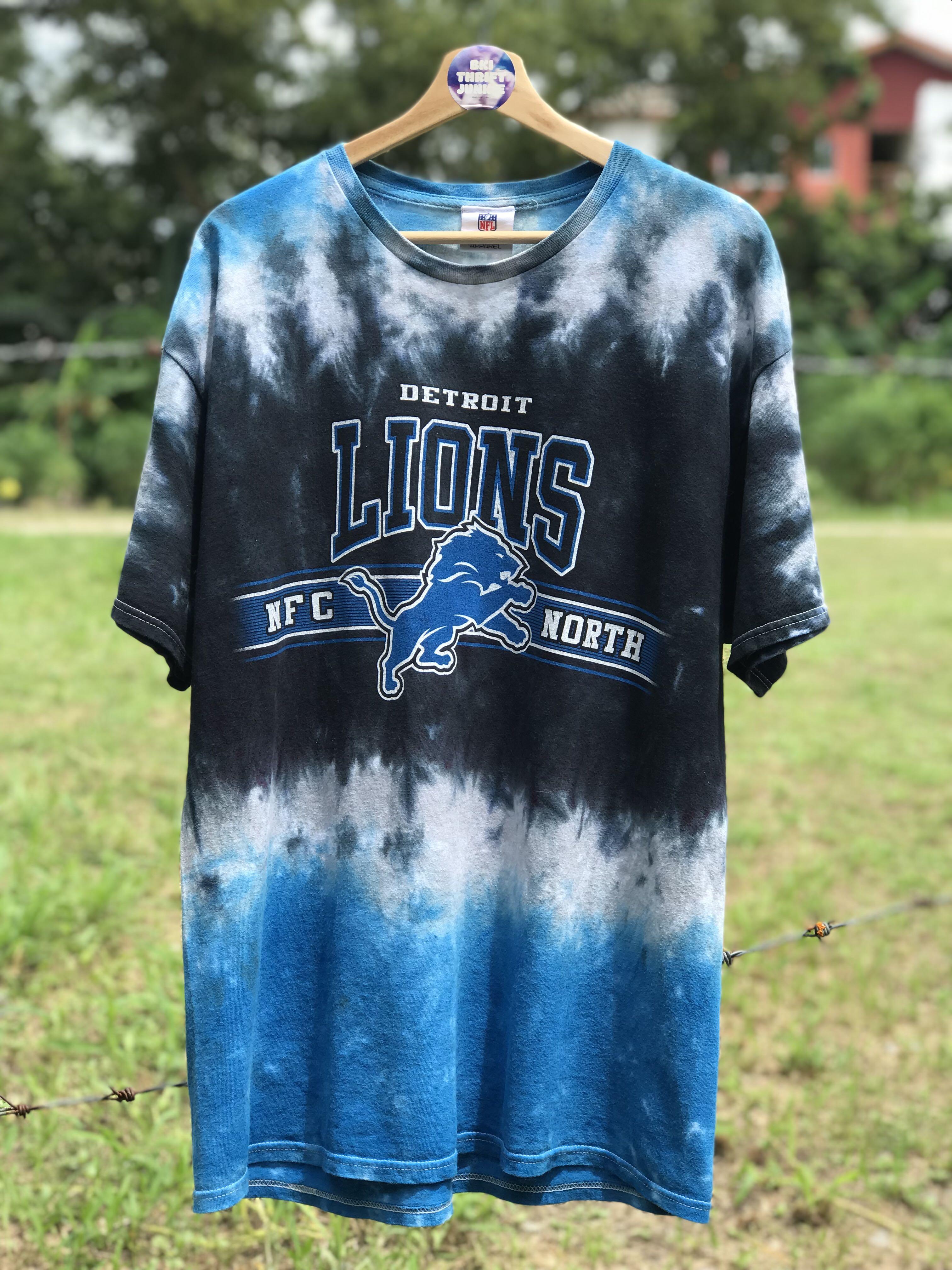 Detroit lions tie dye shirt clearance