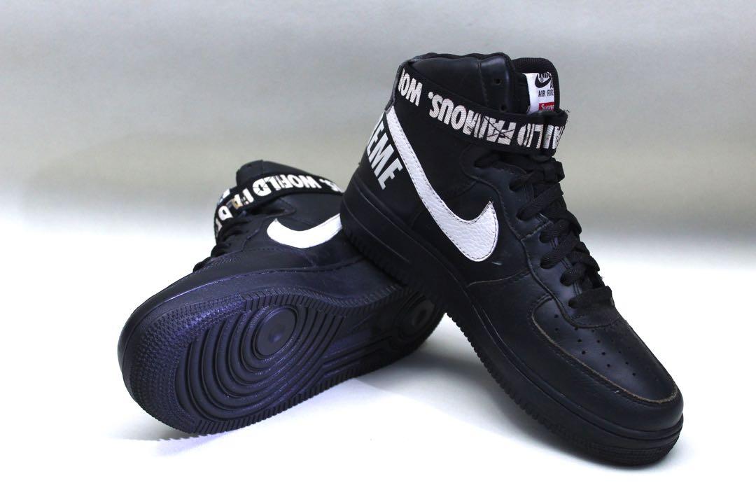 Supreme x 'air store force 1 high black