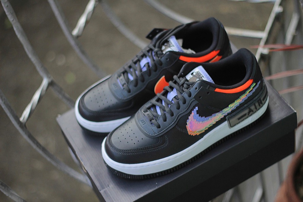 Nike Air Force 1 Low Shadow 8 Bit Black Men s Fashion Footwear