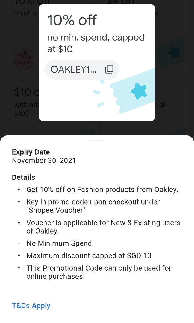 Oakley voucher discount
