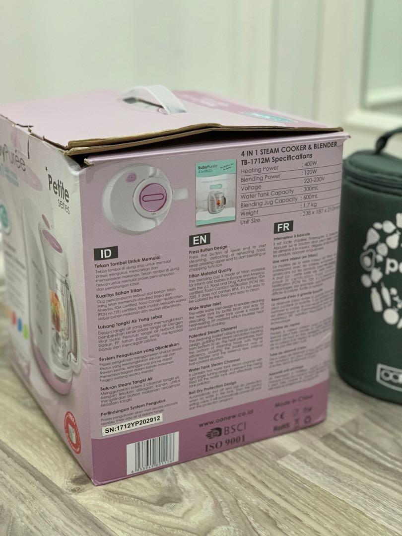 Oonew baby puree 4in1 baby food processor petite series, Bayi & Anak