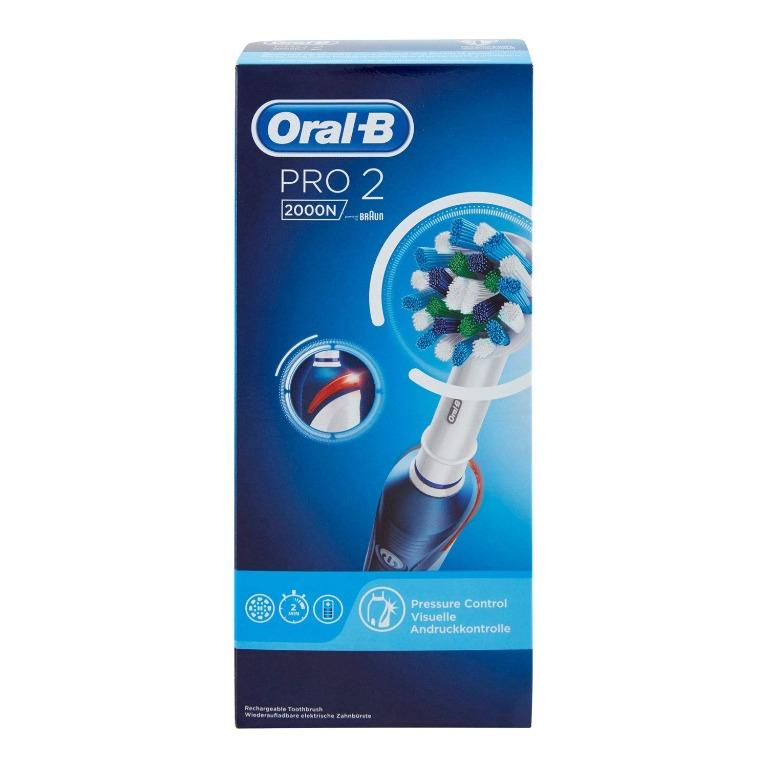 web Bloedbad toernooi Oral B PRO 2 2000 Cross Action Electric Rechargeable Toothbrush, Beauty &  Personal Care, Oral Care on Carousell