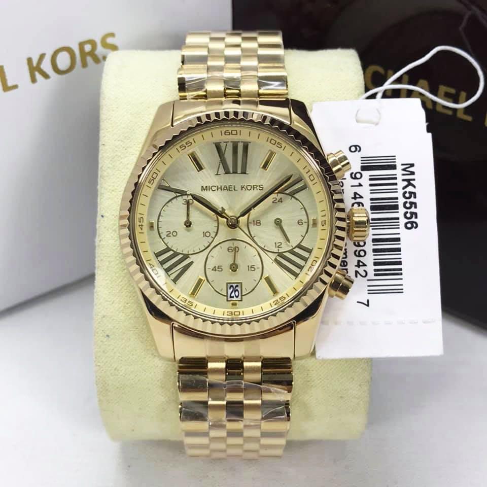 Michael Kors Watch Gold Mk5556, Fesyen 