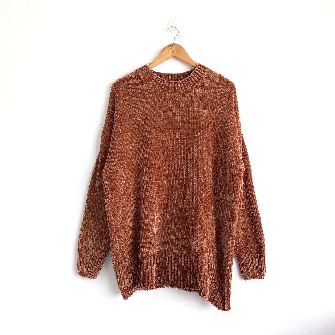 oversized rust sweater