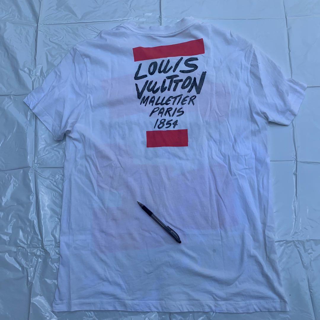 Louis Vuitton Navy Malletier Script T Shirt - S