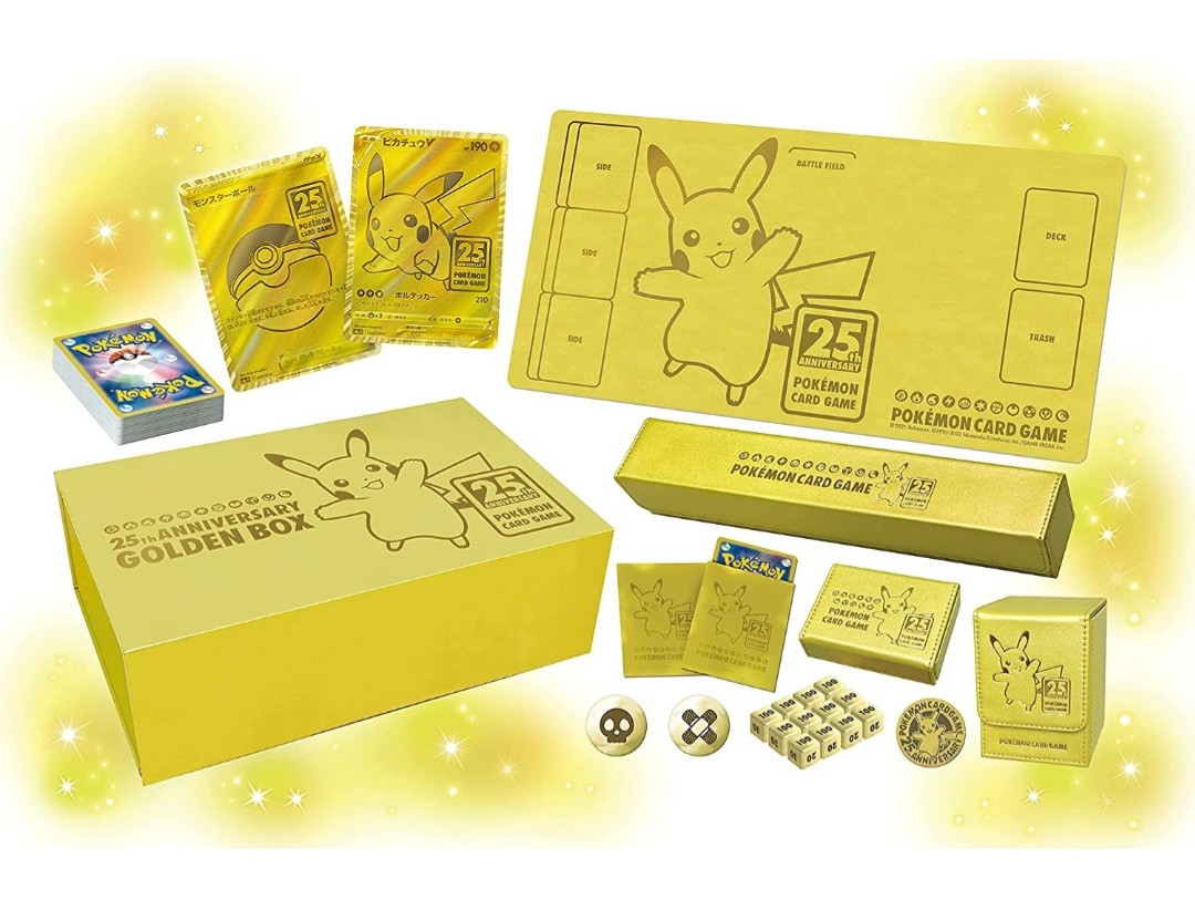 日本限量紀念版Pokemon 25th ANNIVERSARY GOLDEN BOX, 預購- Carousell