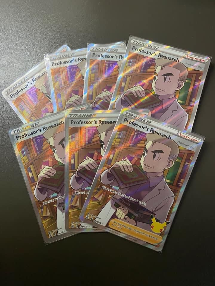 Pokemon TCG 25th celebrations trainer card Professor’s research