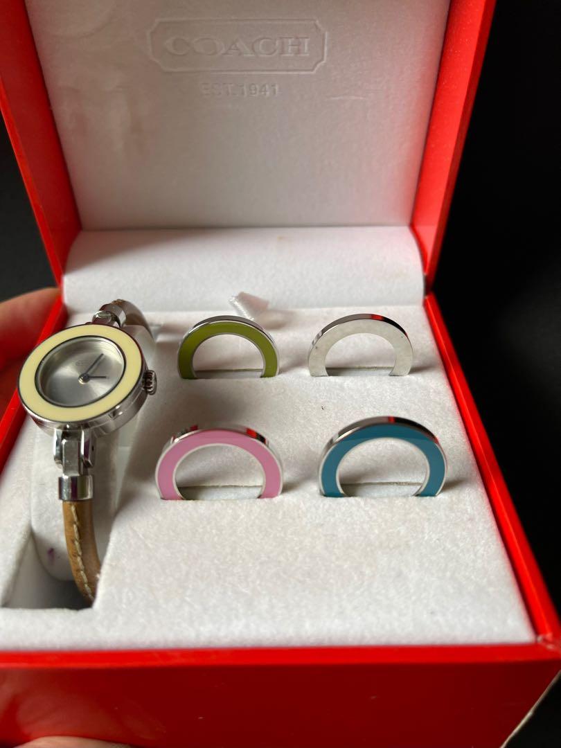 Coach interchangeable bezel best sale watch