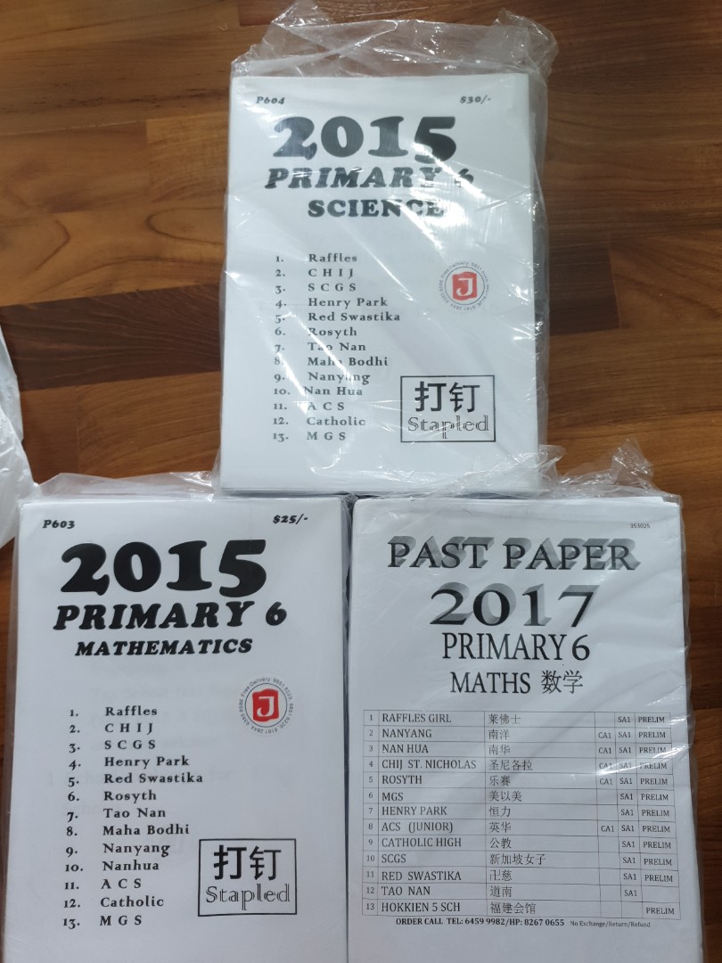 PSLE past year exam papers, Hobbies & Toys, Books & Magazines ...
