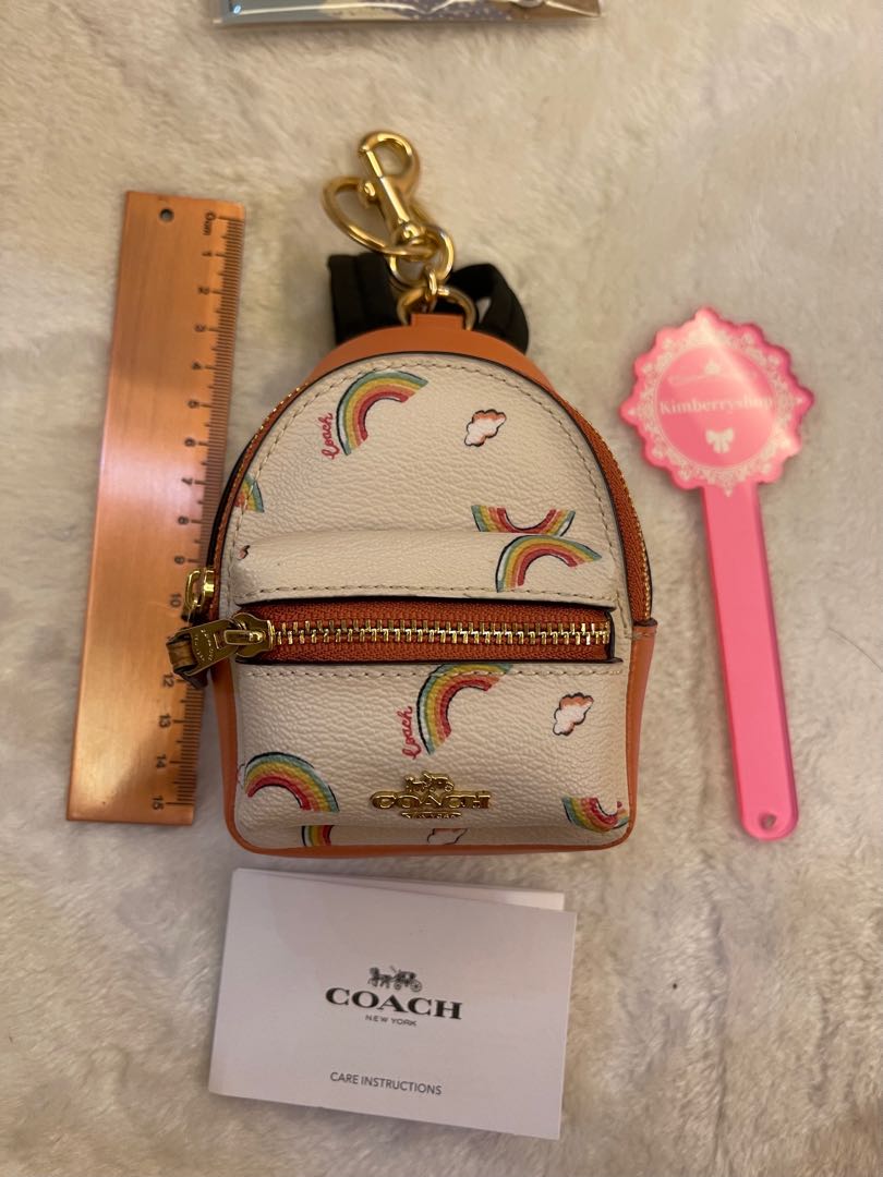 Mini backpack sales keychain coach