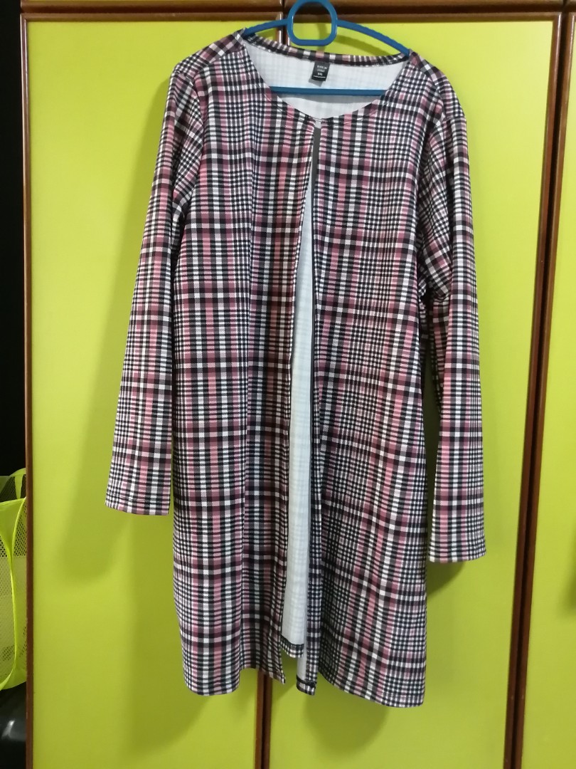 red checkerboard jacket
