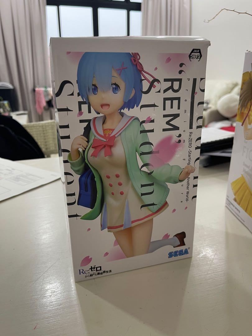 Rem Student ReZero figure, Hobbies & Toys, Toys & Games on Carousell