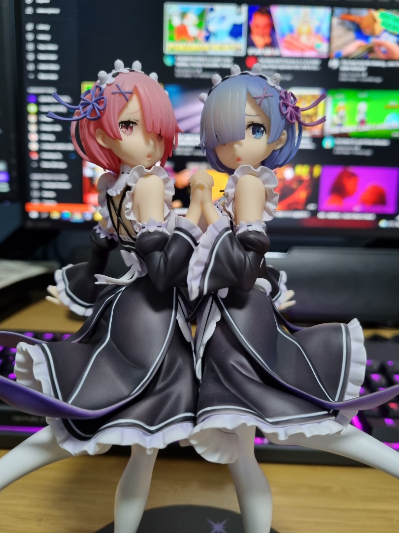 Re ZERO Rem Ram Twins Ver. Souyokusha Hobbies Toys Toys