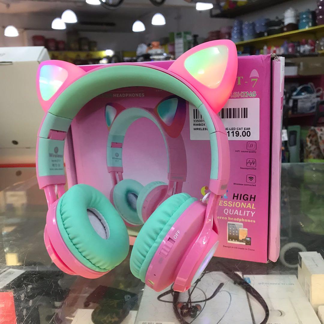 Riwbox cat hotsell headphones