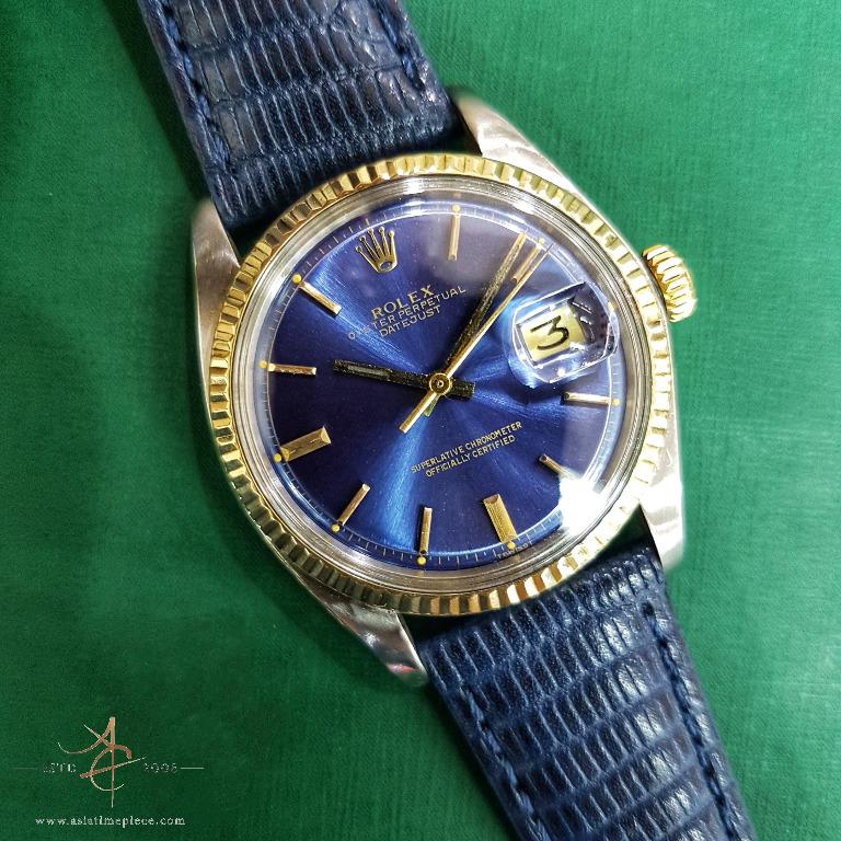 Rolex datejust deals blu