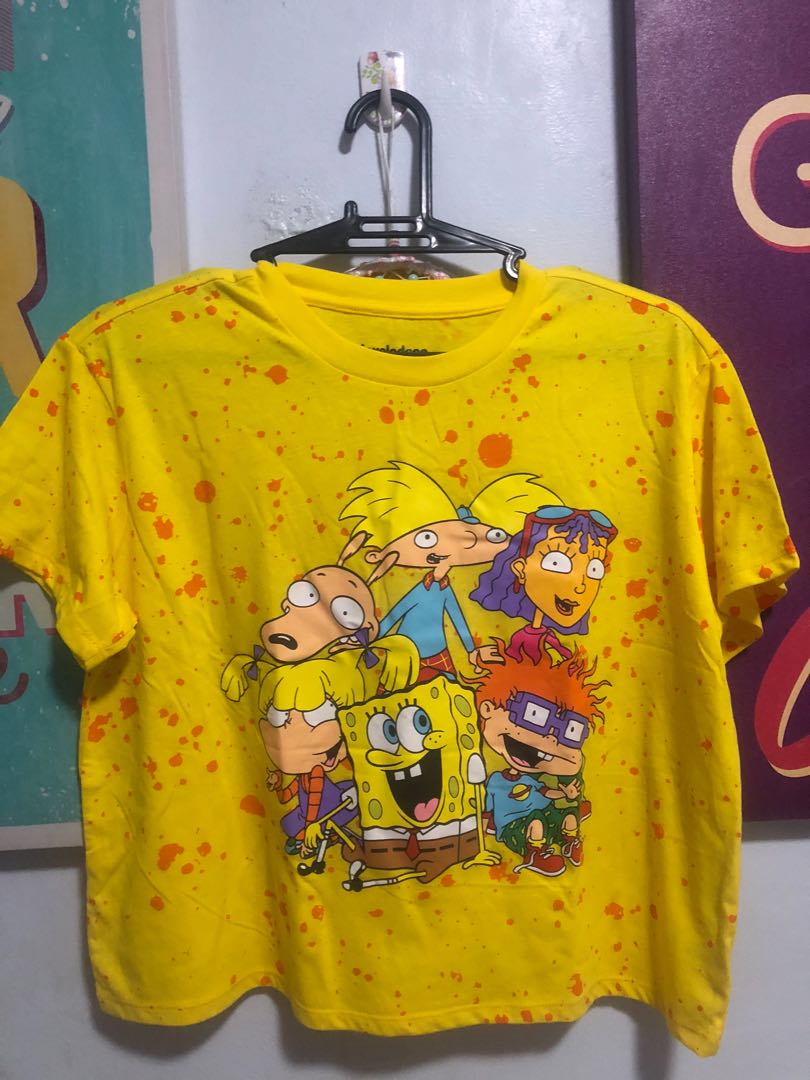 Rugrats Nickelodeon Yellow Crop Shirt, Women's Fashion, Tops, Shirts on ...