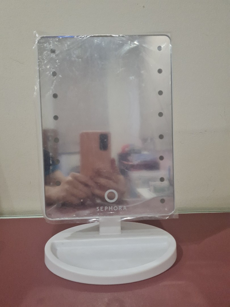 Sephora Adjustable Makeup Mirror with LED, Furniture & Home Living