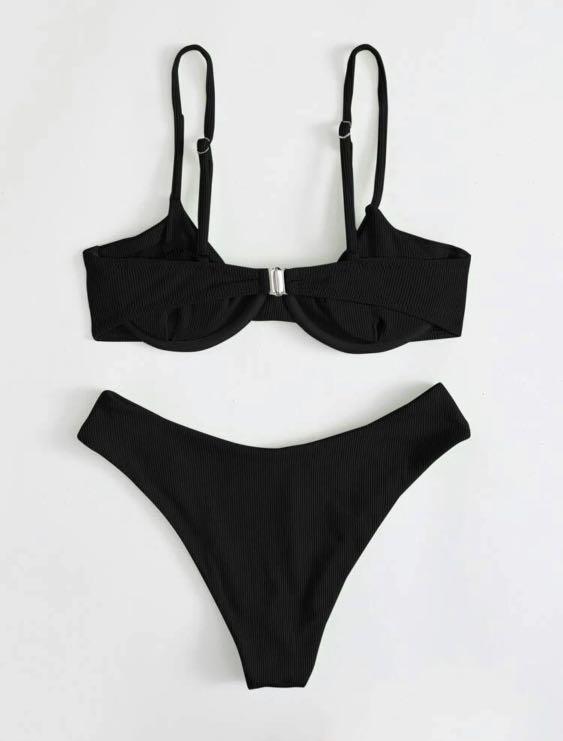 SHEIN Black Bikini Set, Women's Fashion, Swimwear, Bikinis & Swimsuits