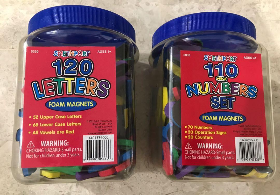 Smethport Foam Letters and Numbers Set, Hobbies & Toys, Toys