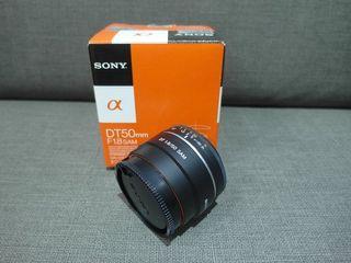 【出售】Sony DT 50mm F1.8 SAM SAL50F18 人像鏡 公司貨 盒裝完整 9成新