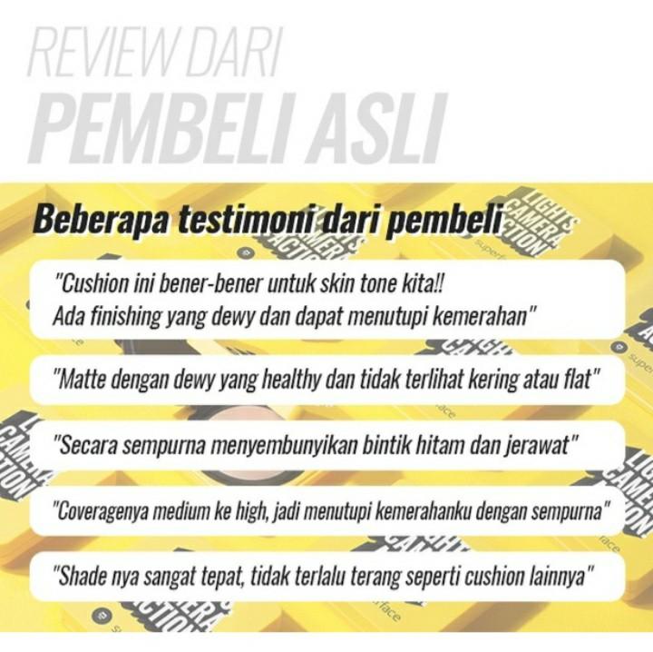 Superface Lights camera action zoom in mesh cushion BRAND NEW 100