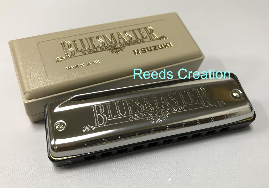 Suzuki MR-250 Bluesmaster Professional 10-Hole Diatonic Harmonica, Key of B  Flat