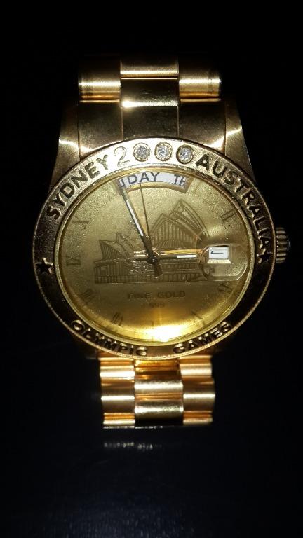 Pure gold cheap watch