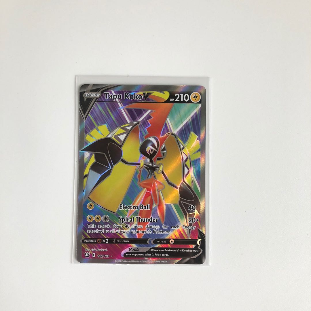 Tapu Koko V - 147/163 - Full Art Ultra Rare - Pokemon Singles