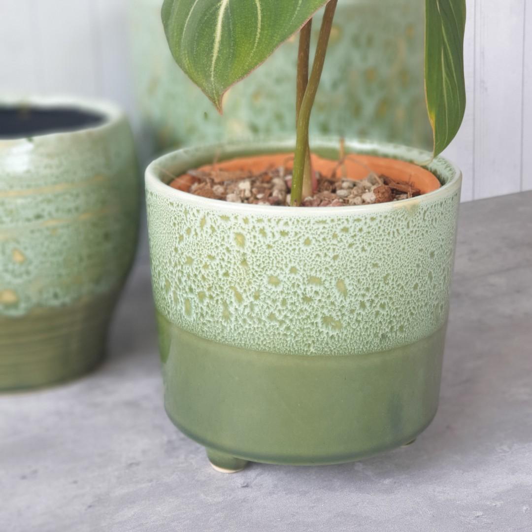 The Leaferie Sage Green v2 flowerpot . Flowerpots . Plant pot . Planter