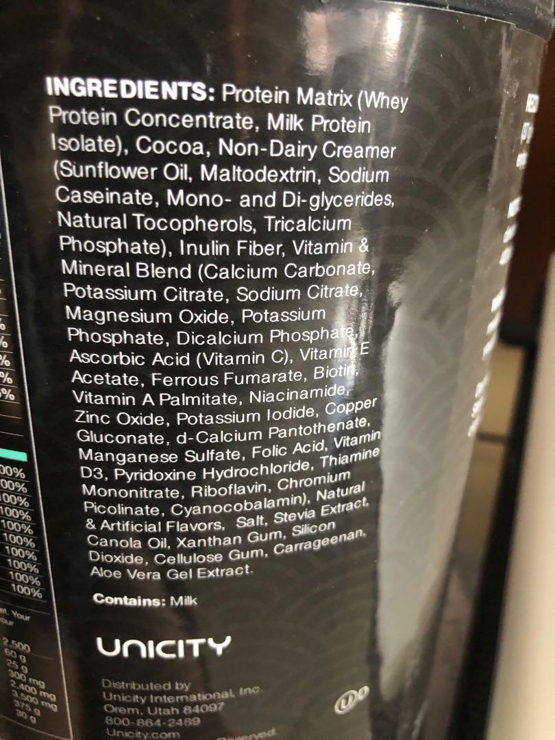 Unicity Complete Chocolate Protein Leam Replacement Sweetened with