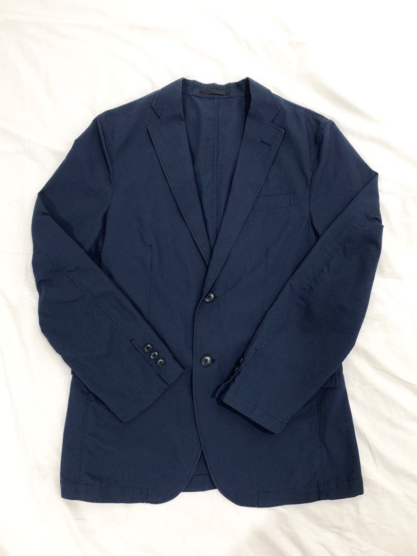 Uniqlo hot sale navy blazer