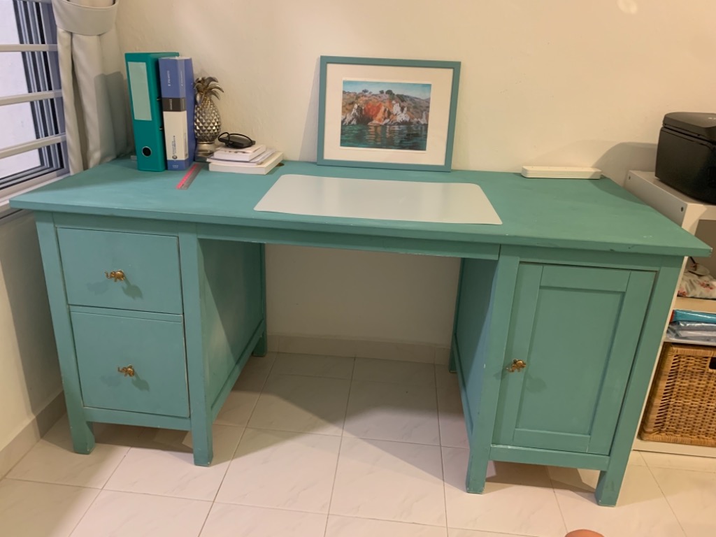 Upcycled IKEA desk, Furniture & Home Living, Furniture, Other Home