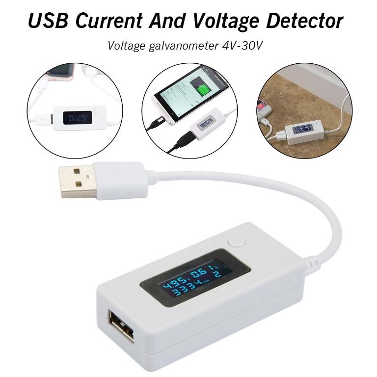USB LCD Digital Current Voltage Detector Mobile Power USB Charger Tester Meter.