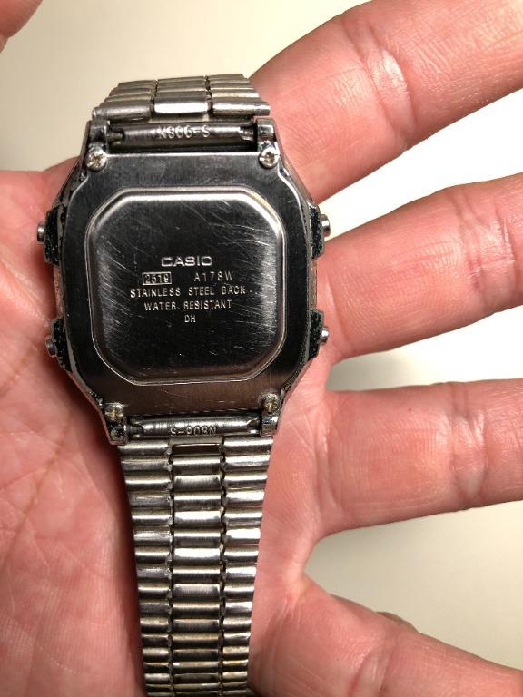 Vintage Casio A178 W Men s Fashion Watches Accessories