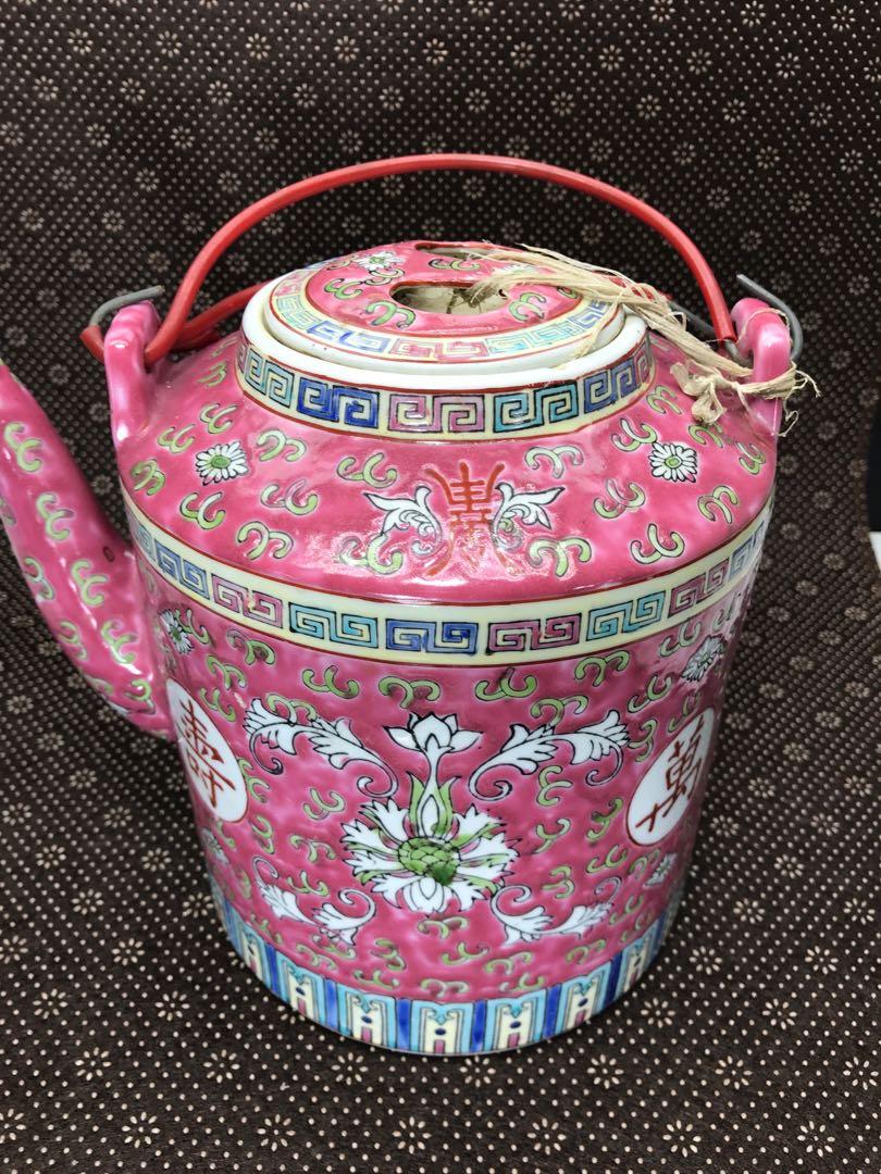 Vintage Chinese Tea Pot, Furniture & Home Living, Kitchenware
