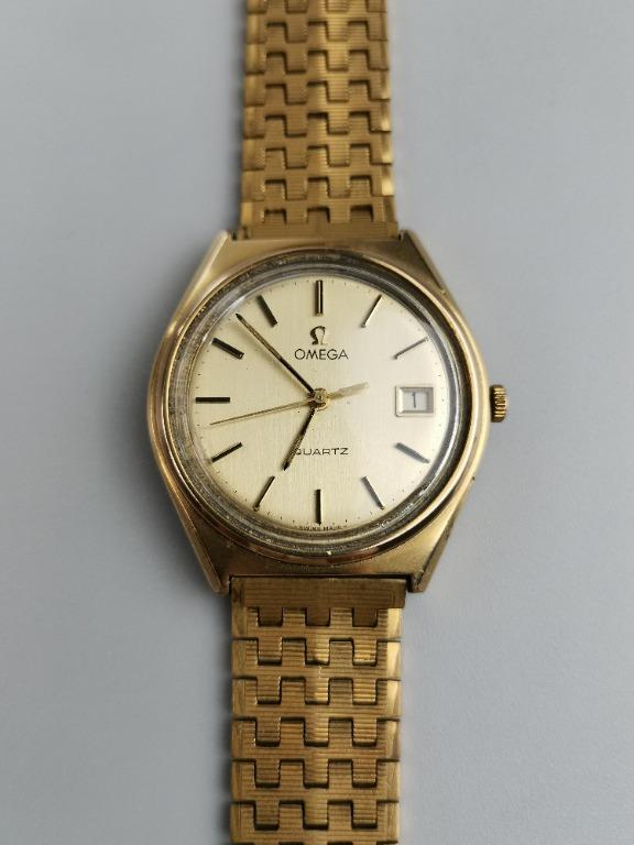 Omega gold plated watch clearance