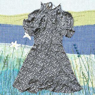 ZARA Halter Neck Daisy Print Dress