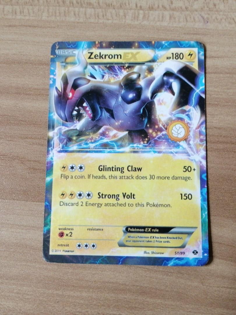 Pokemon Card ZEKROM EX BOOTLEG, Hobbies & Toys, Toys & Games on Carousell