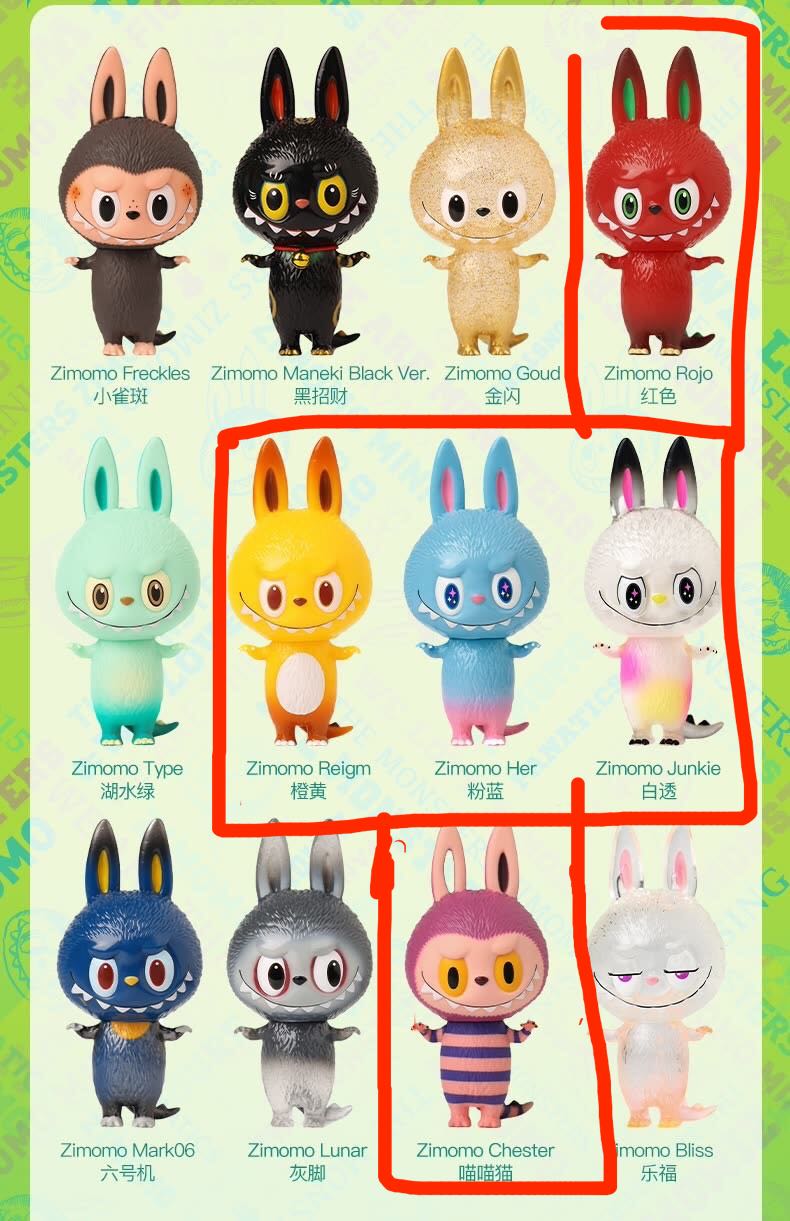 LABUBU マスコット セット6個 Original Labubu V1 Pop Mart The Monsters Exciting Macaron